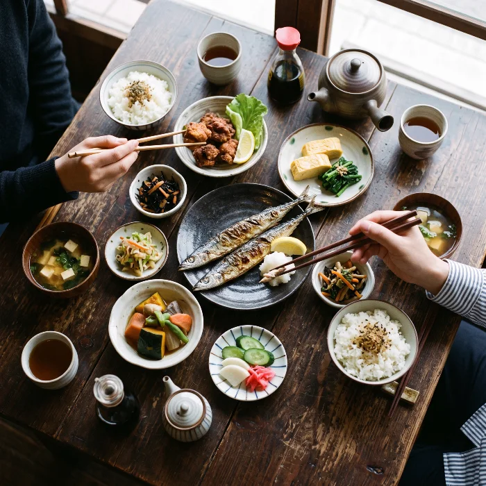店で食べた料理を記録するイメージ写真